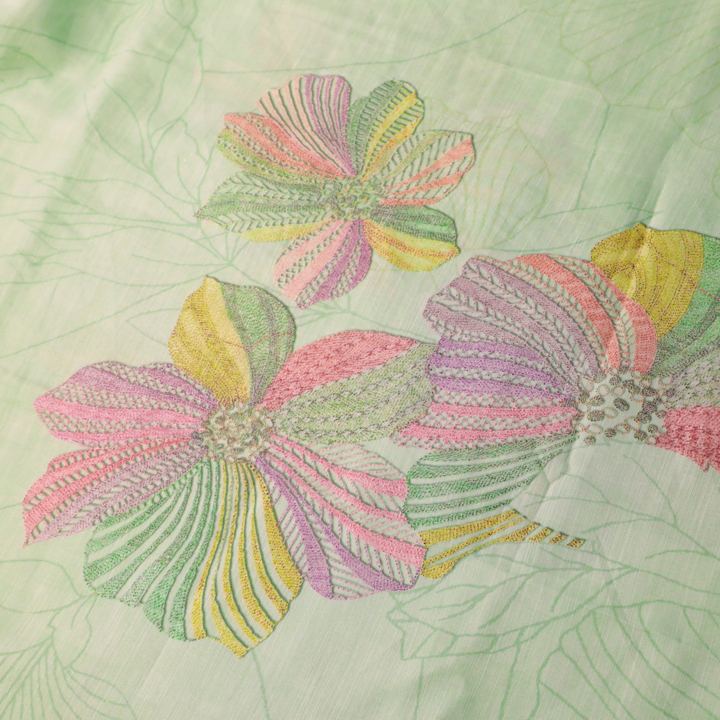 ASHWINI - Light Pista Linen Silk Suit Set