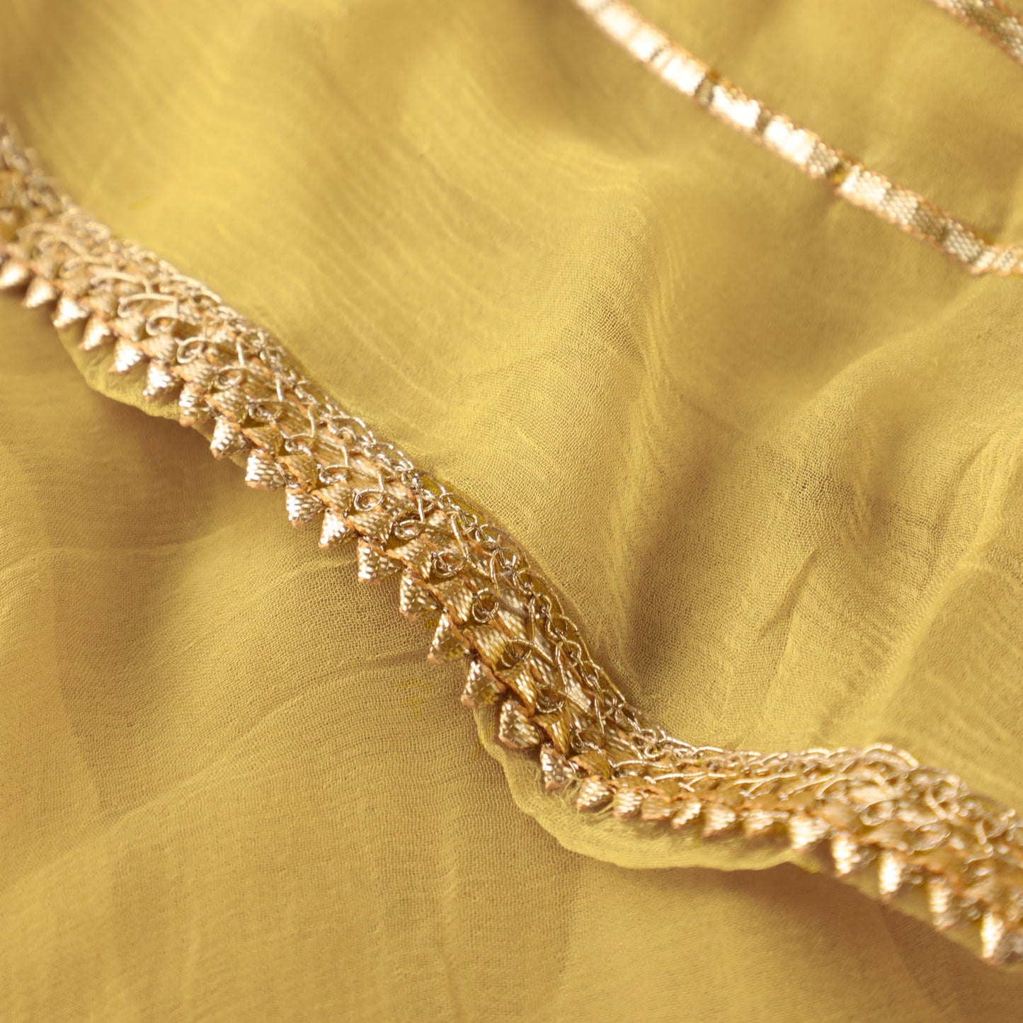 Yellow Georgette Kurta Suit Set - Anilaa