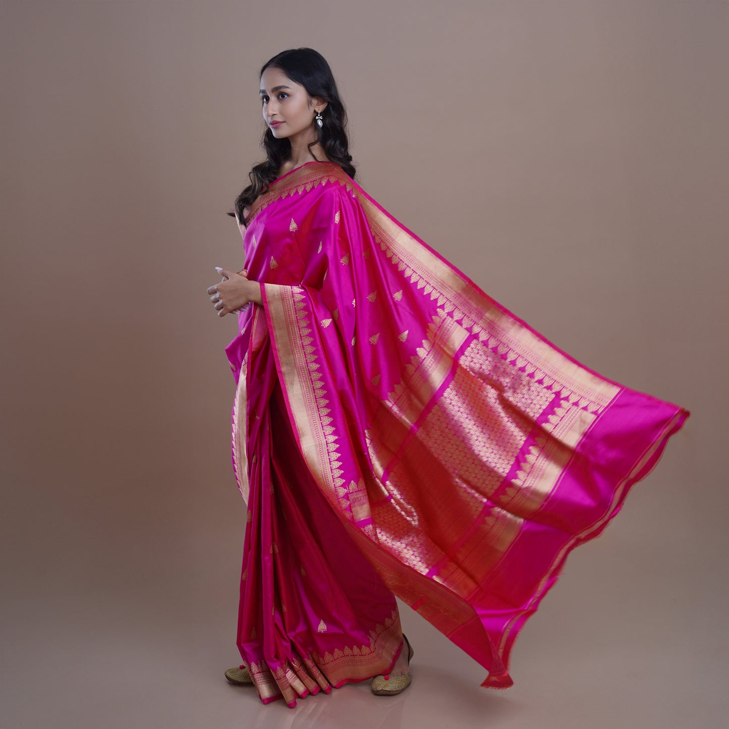 Pink Banarasi Saree - VAMIKA