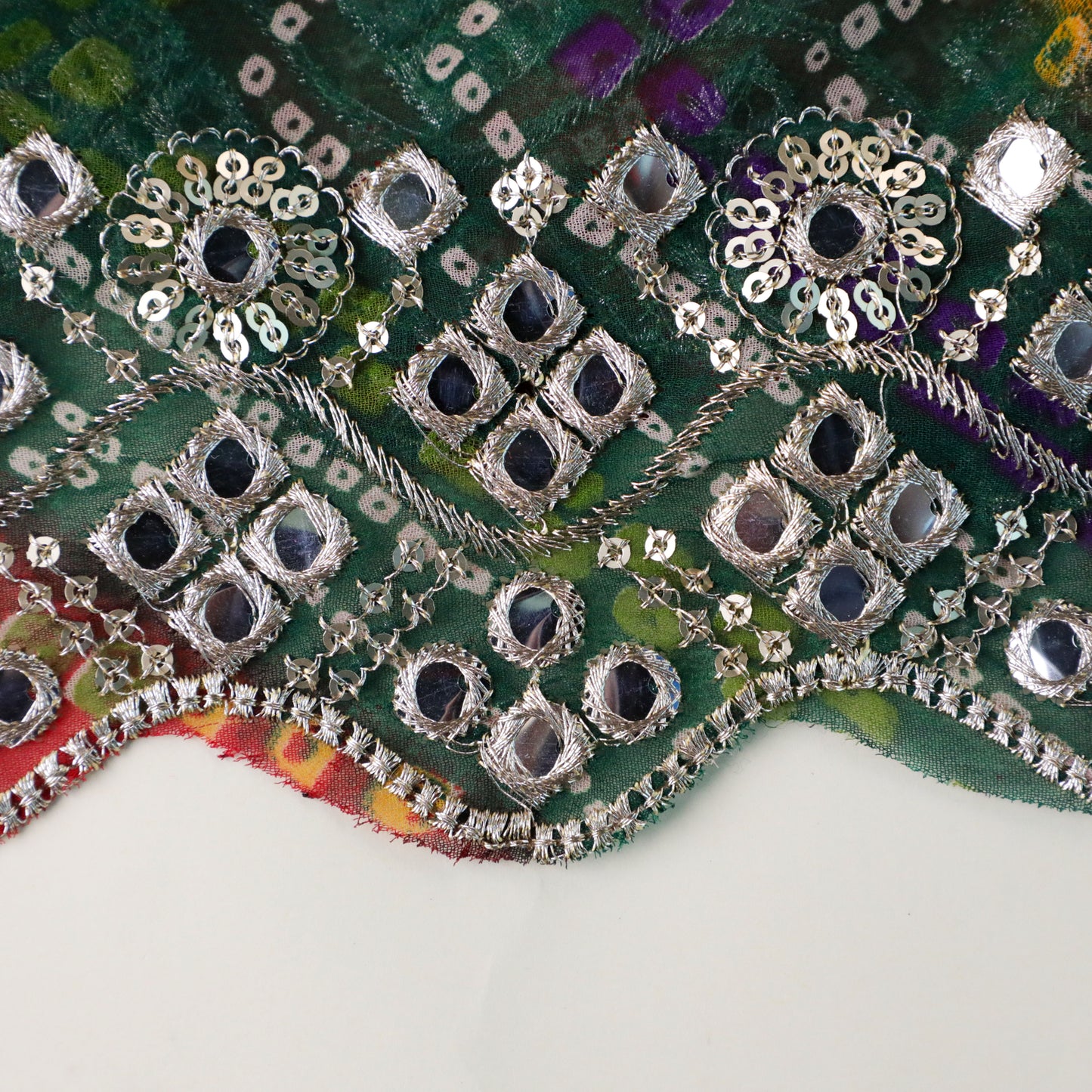 KESARI – Multicoloured Georgette Leheriya Dupatta