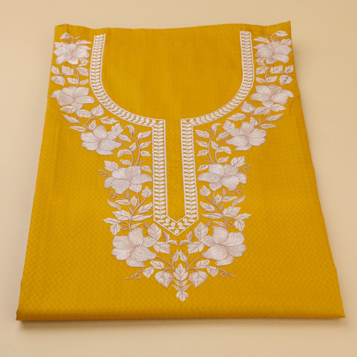 PRATHA – Mustard Yellow Cotton Suit Set