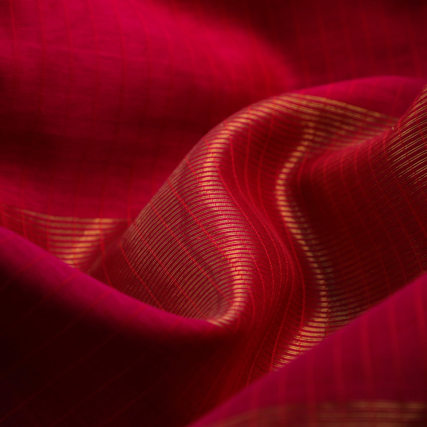 RESHMI - Pink Cotton Silk Maheshwari Saree