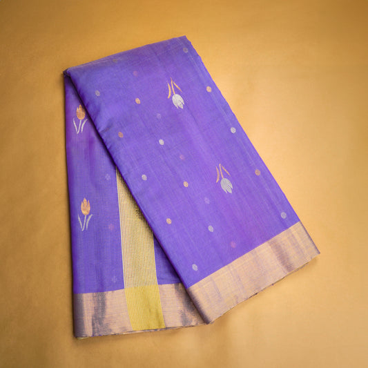 AVANTIKA - Chanderi Lavender Cotton Saree