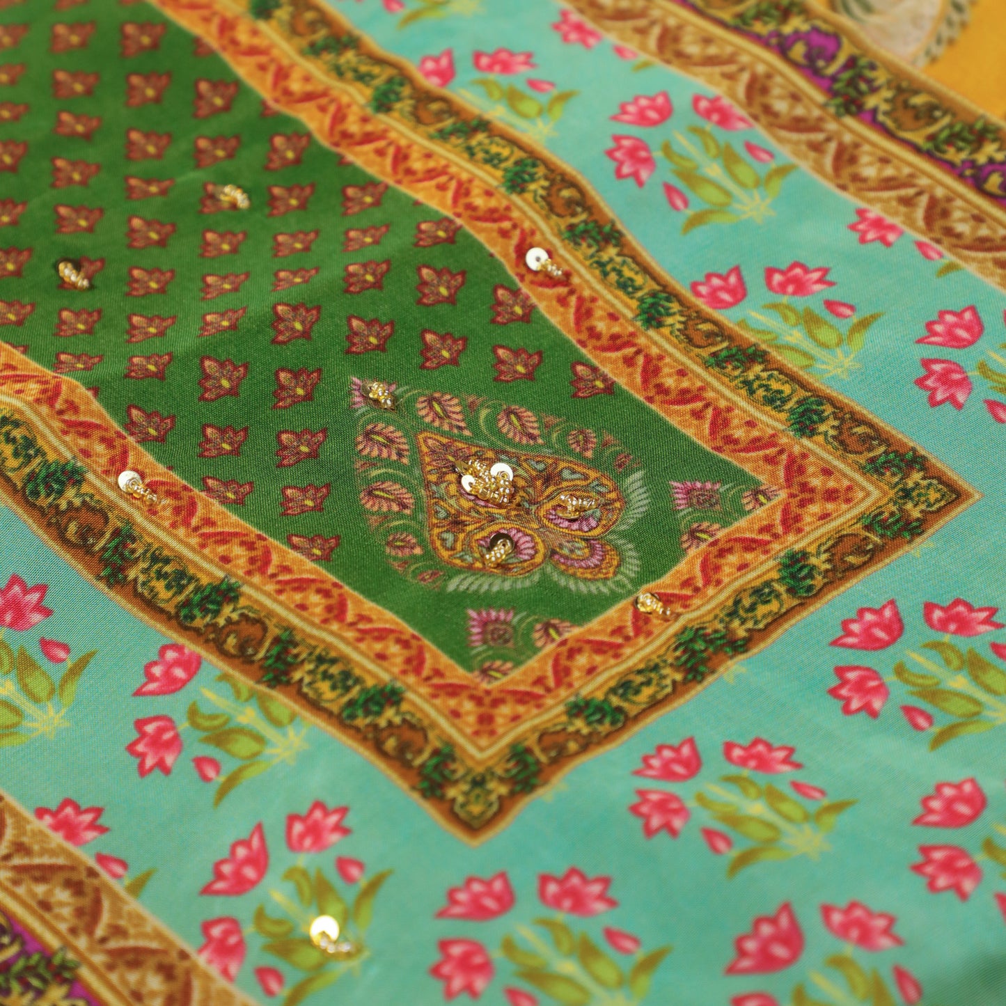 Mustard Yellow Kurta Suit Set - Anilaa