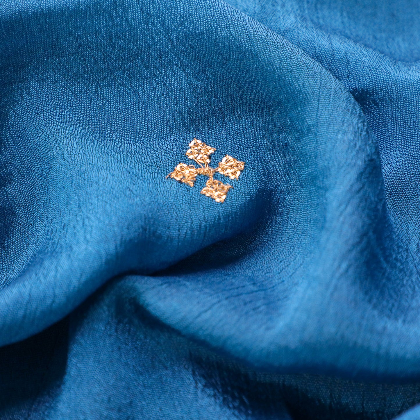 MOHITA - Turquoise Blue Chinnon Dupatta
