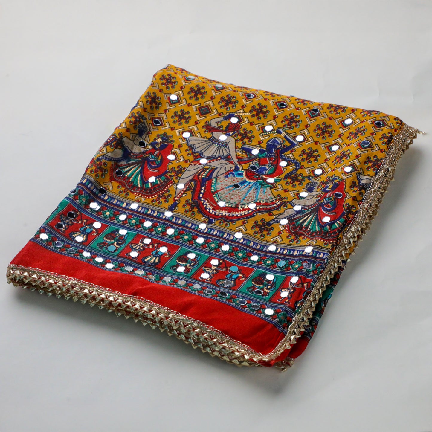SNEHA – Yellow Printed Dupatta