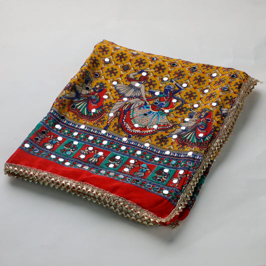 SNEHA – Yellow Printed Dupatta