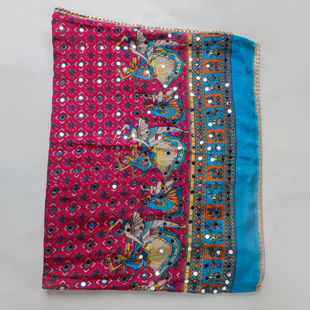 MISHTI – Pink Printed Dupatta