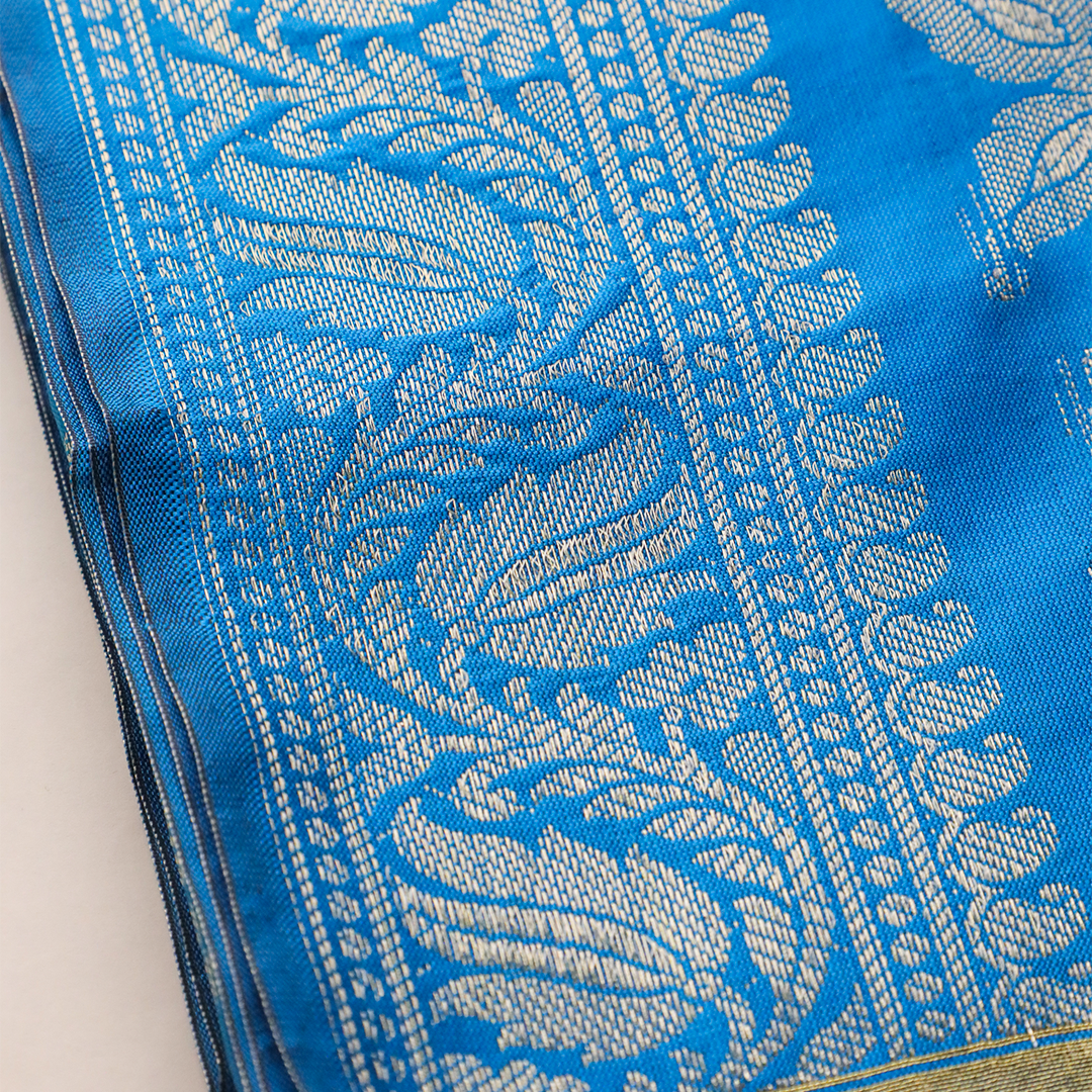 AKANSHA – Turquoise Blue Banarasi Style Dupatta