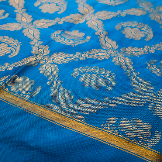 AKANSHA – Turquoise Blue Banarasi Style Dupatta