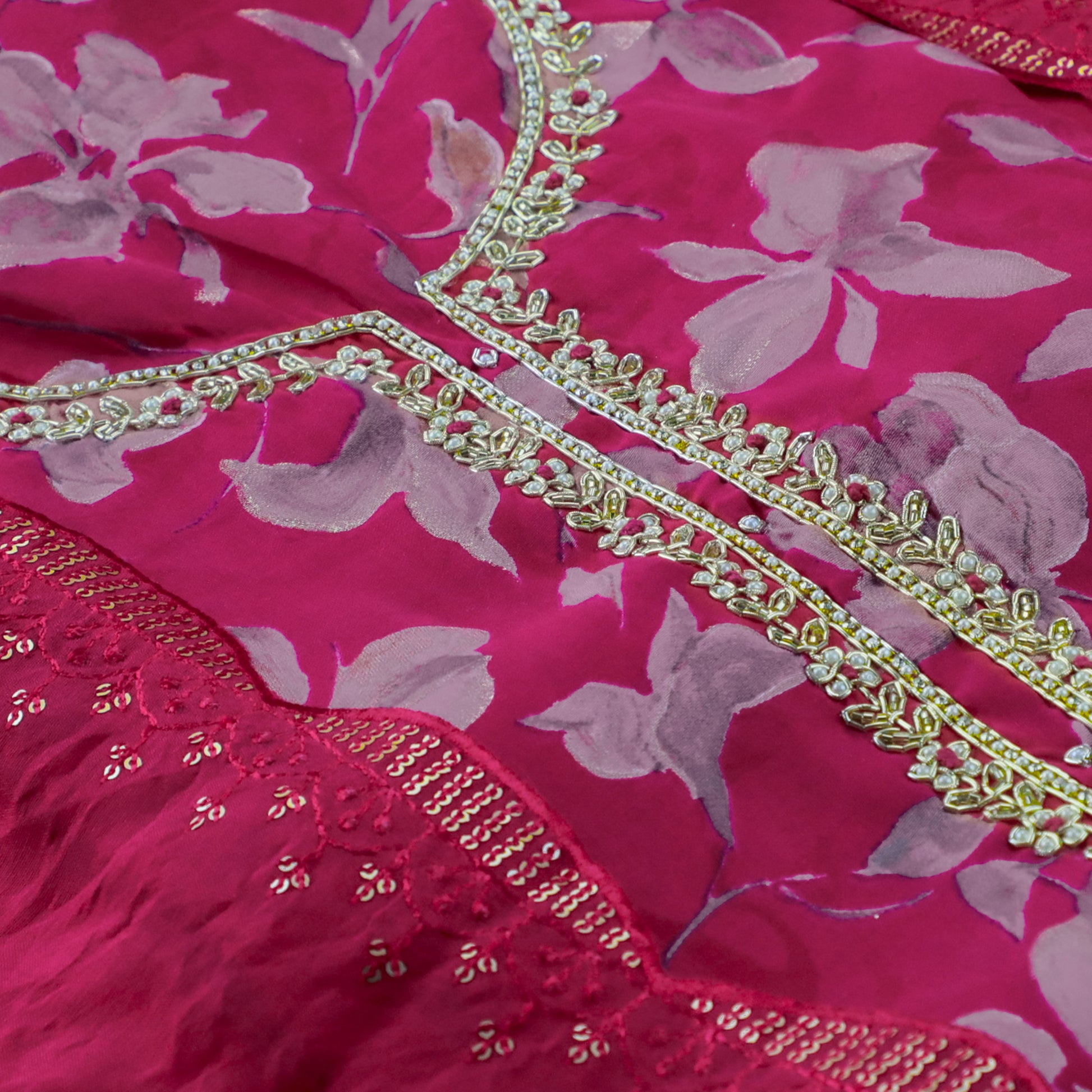 ANSHIKA - Fuchsia Pink Kurta Suit Set