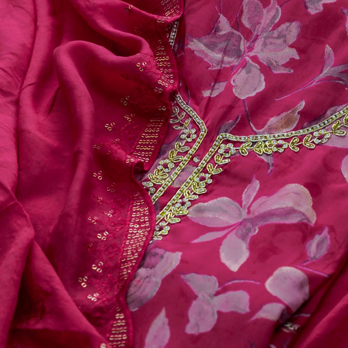 ANSHIKA - Fuchsia Pink Kurta Set