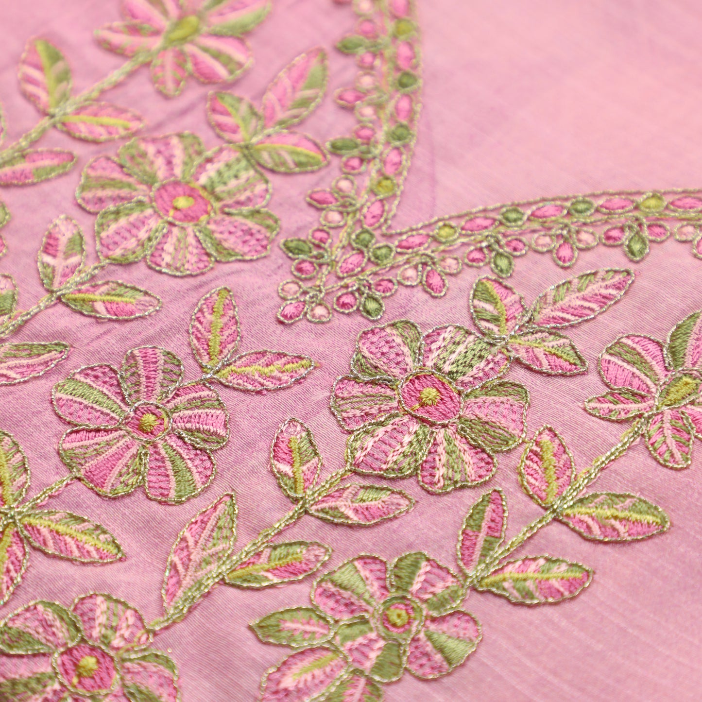 Baby Pink Silk Kurta Suit Set - Anilaa