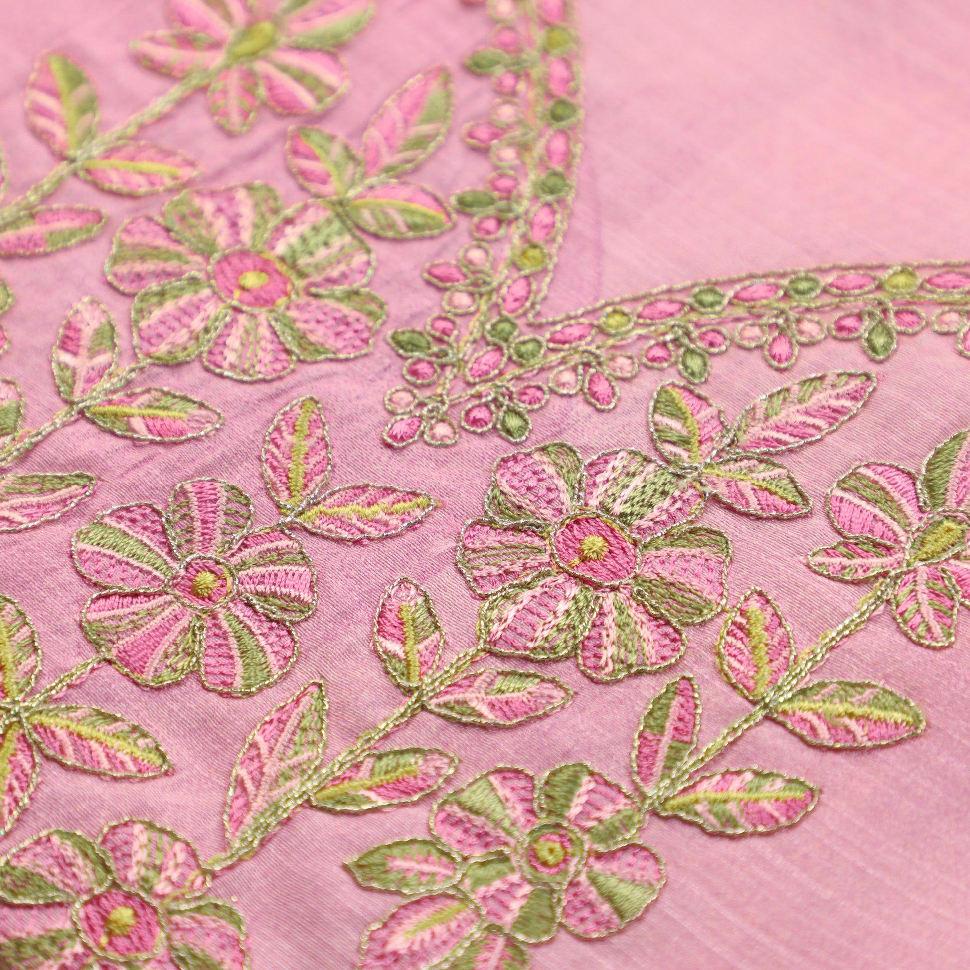 Baby Pink Silk Kurta Suit Set - Anilaa