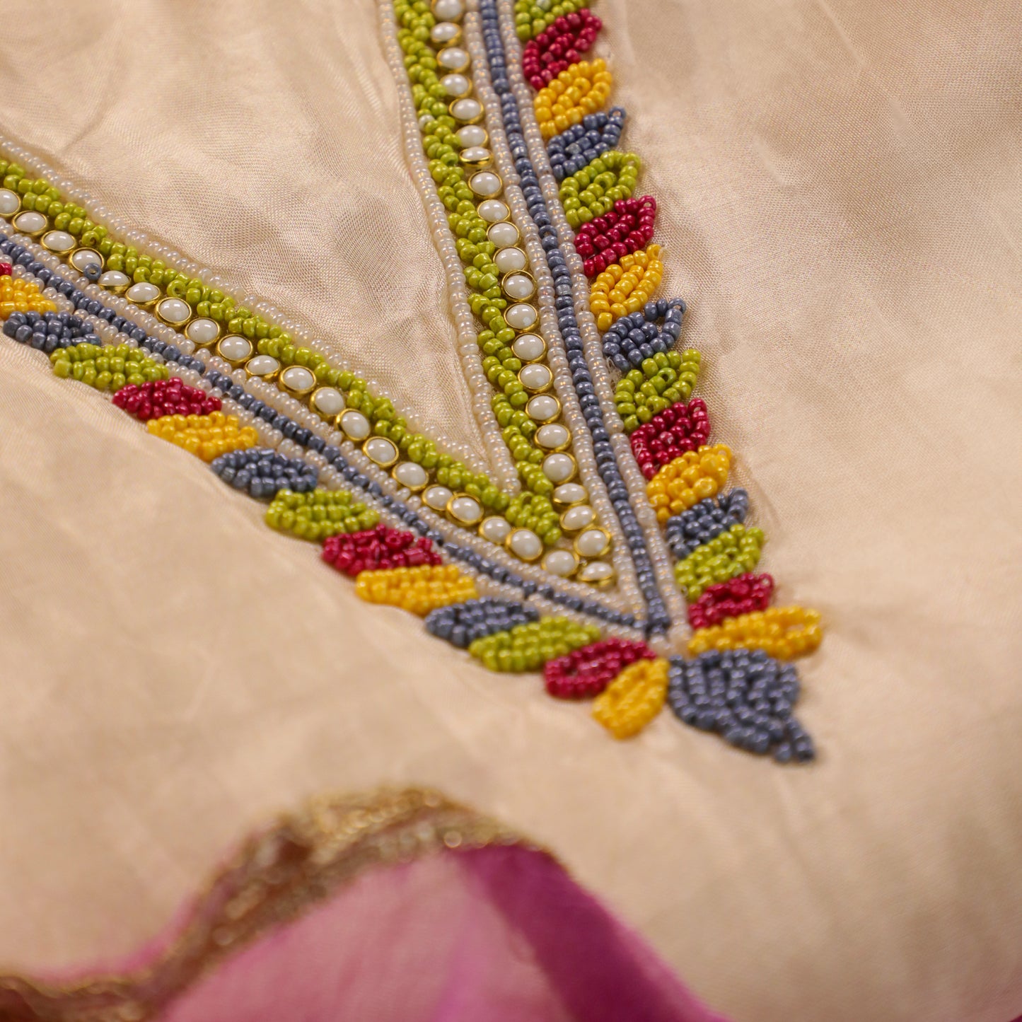 Off-White Kurta Suit Set - Anilaa