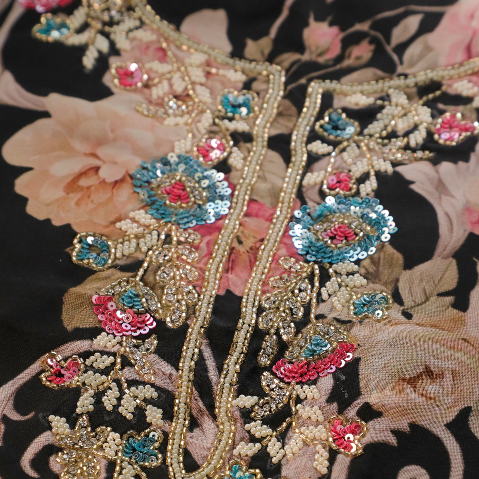 Black Organza Kurta Set - Anilaa