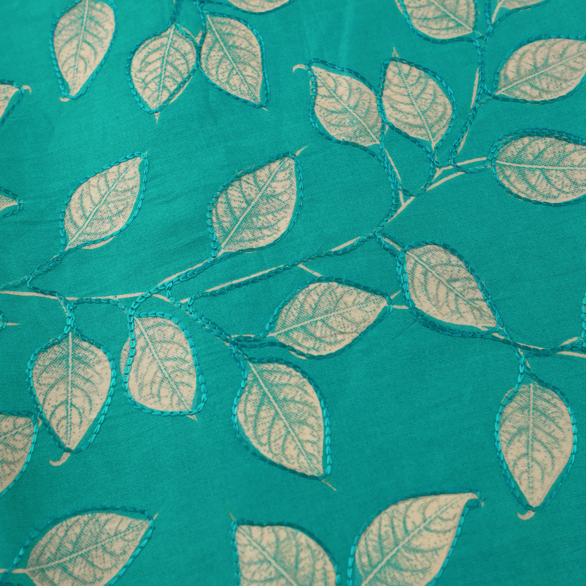 Green Muslin Kurta Suit Set - Anilaa