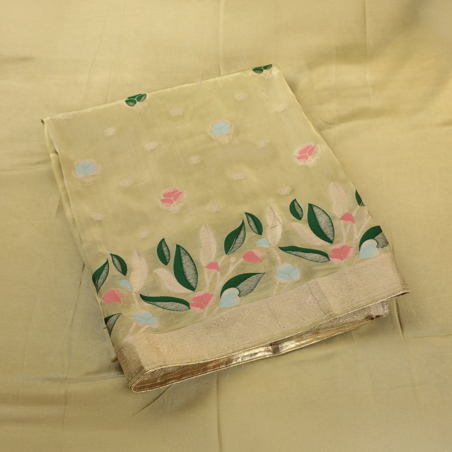 Light Pista Banarasi Suit Set