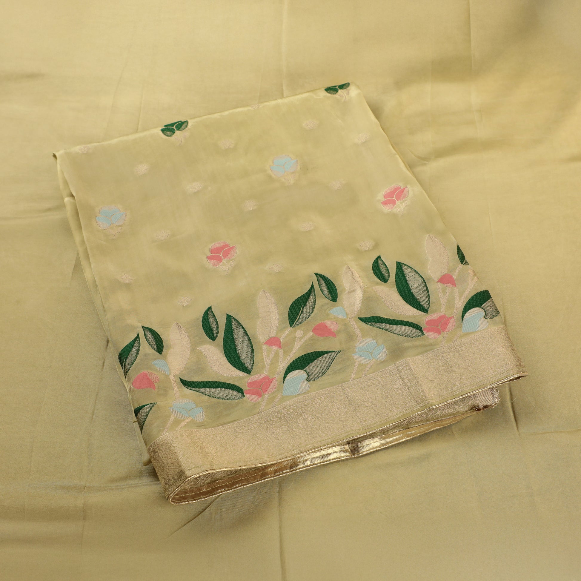 Light Pista Banarasi Suit Set