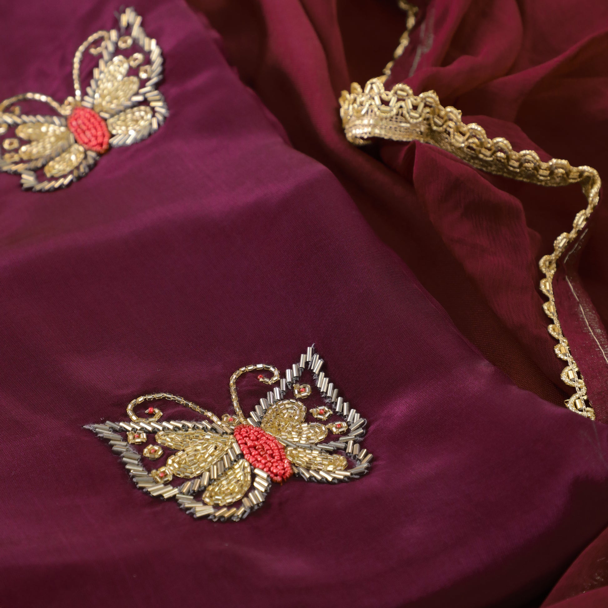 Wine Glass Kurta Suit Set