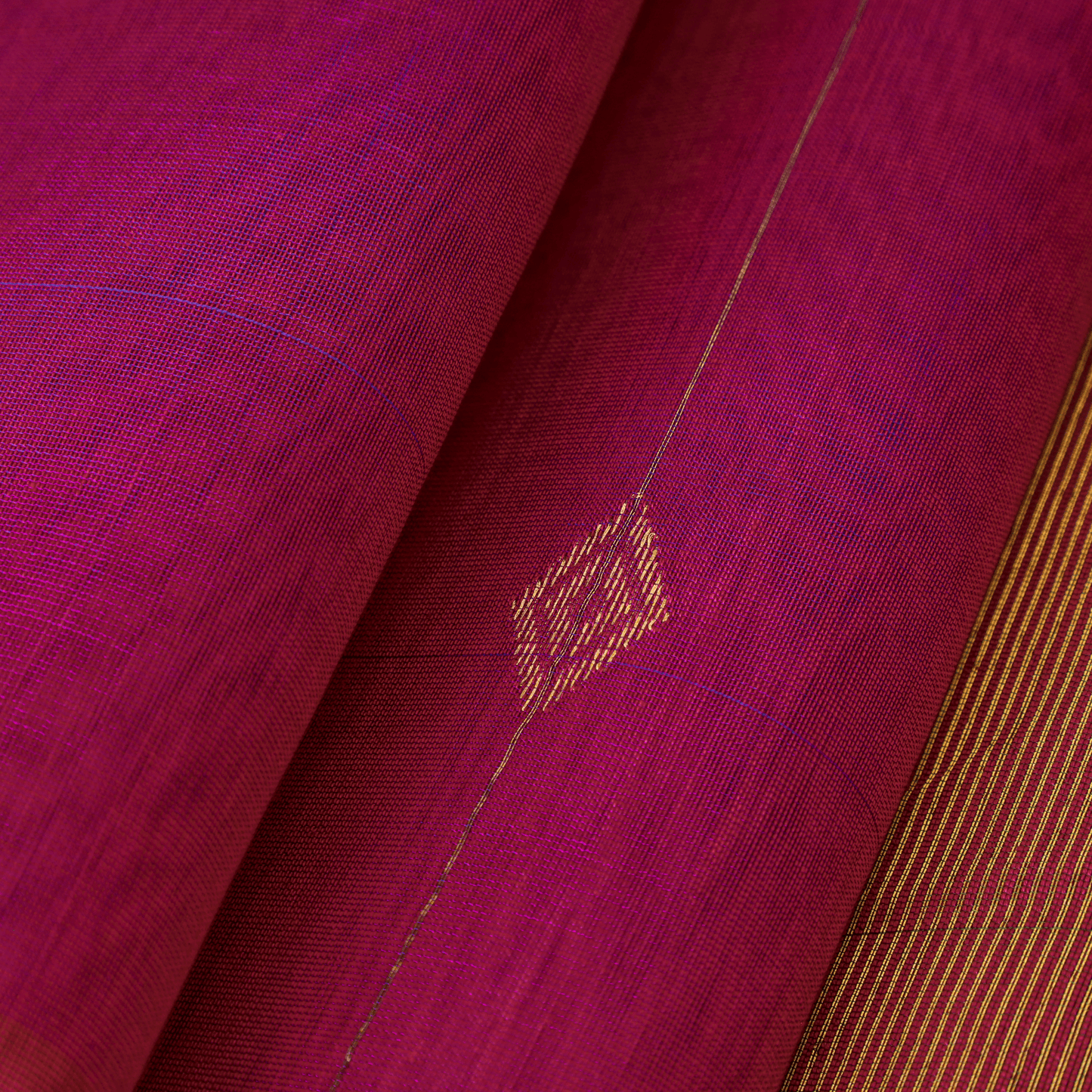 NANDINI - Pink Cotton Silk Maheshwari Saree