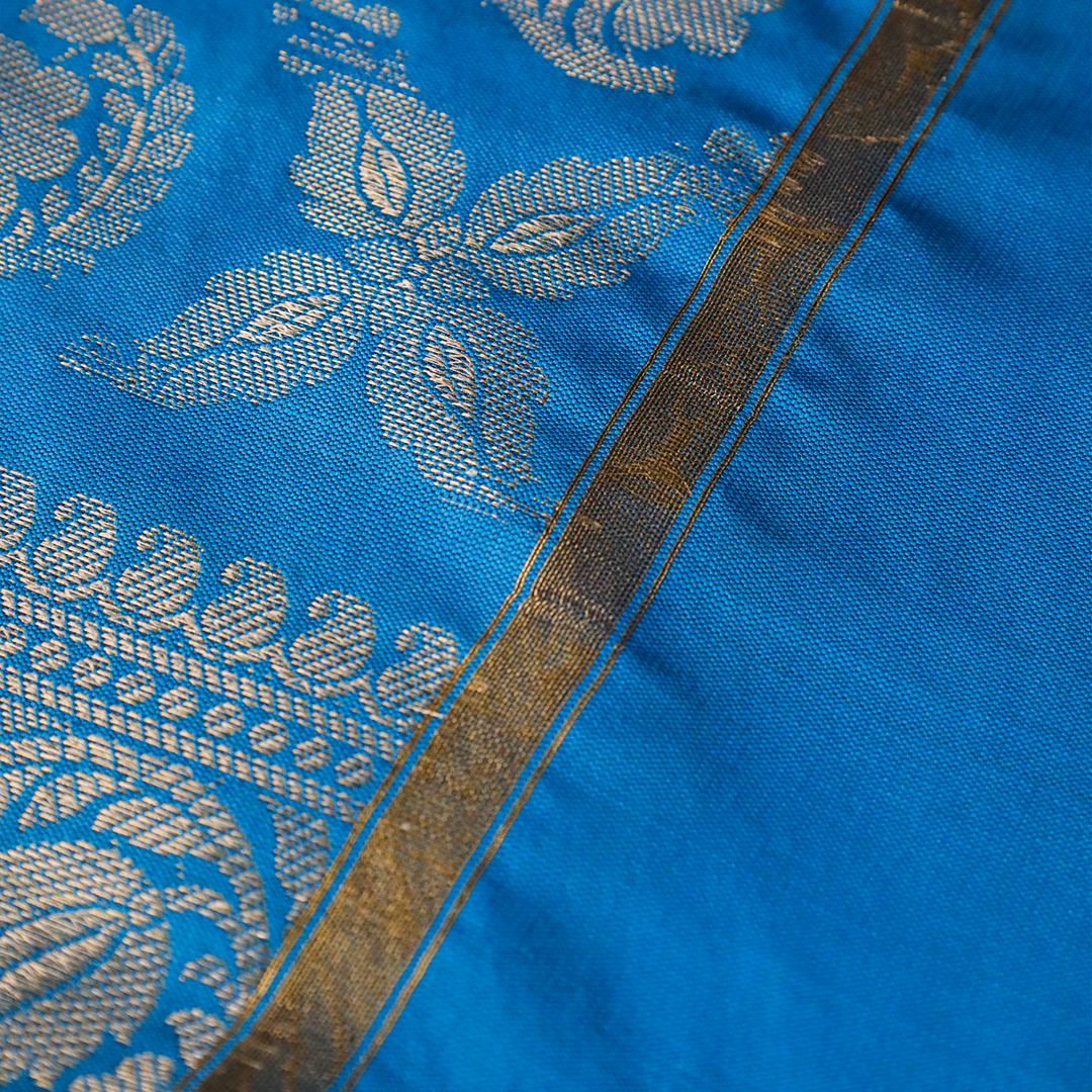 AKANSHA – Turquoise Blue Banarasi Style Dupatta