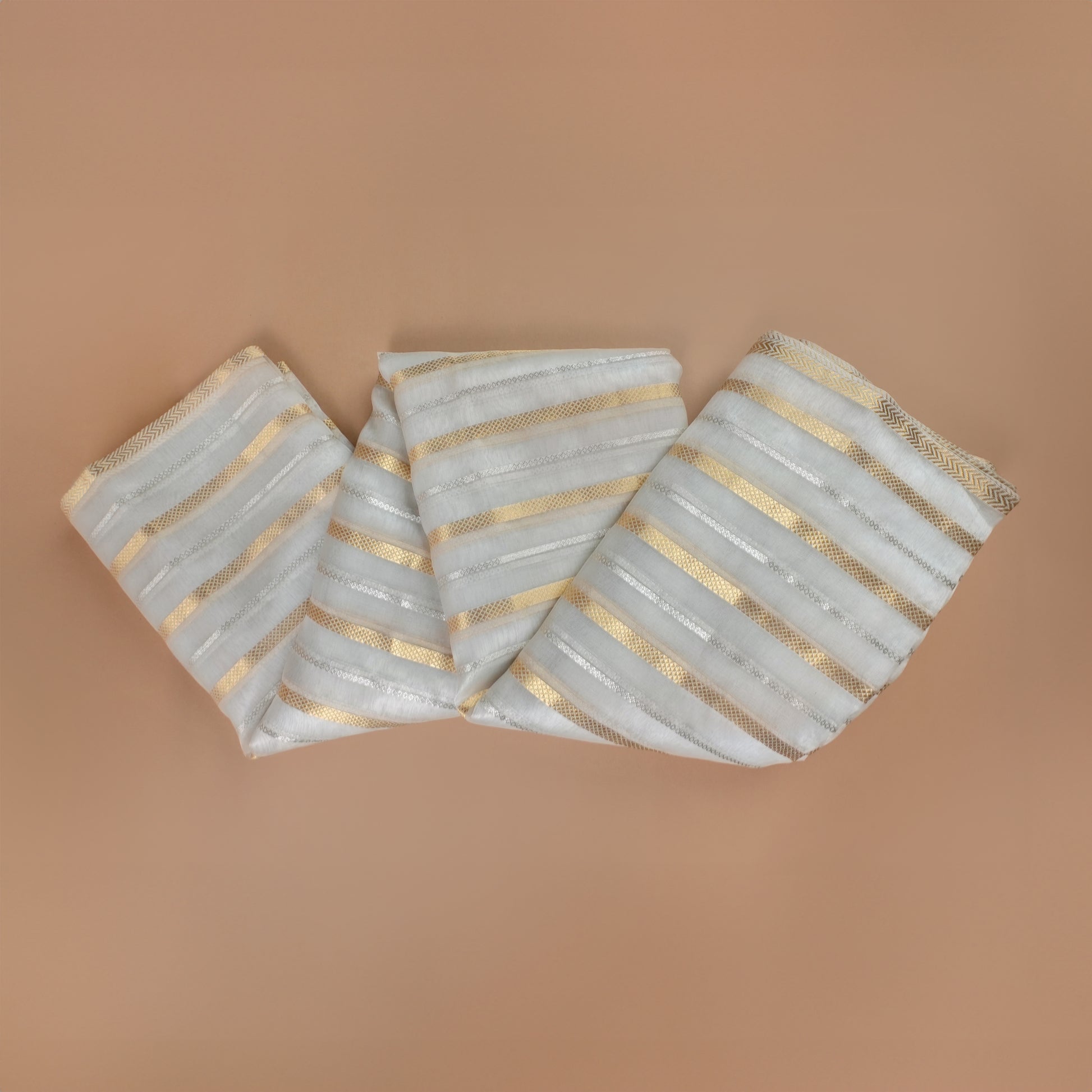 White Cotton Maheshwari Saree