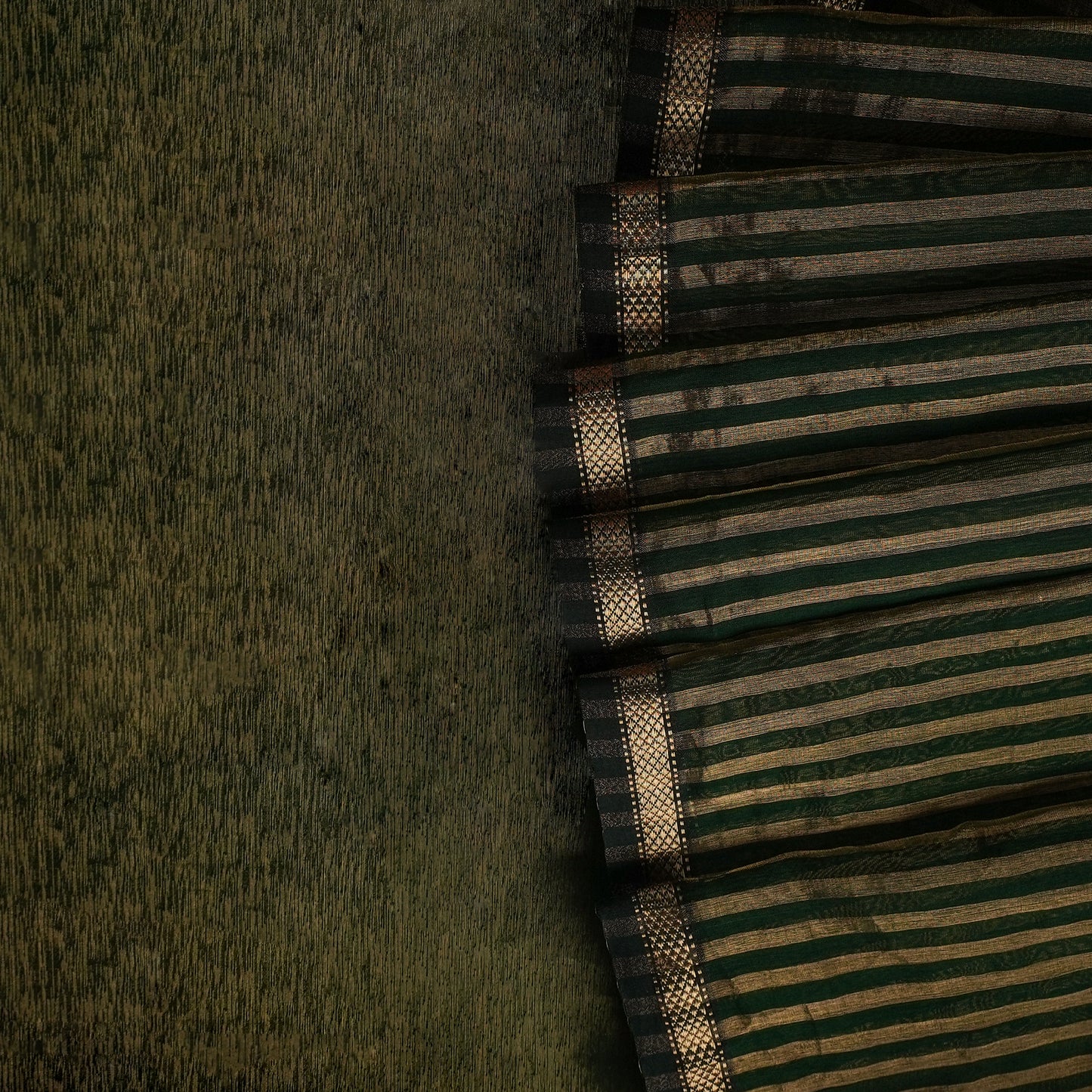 Green Silk Maheshwari Saree