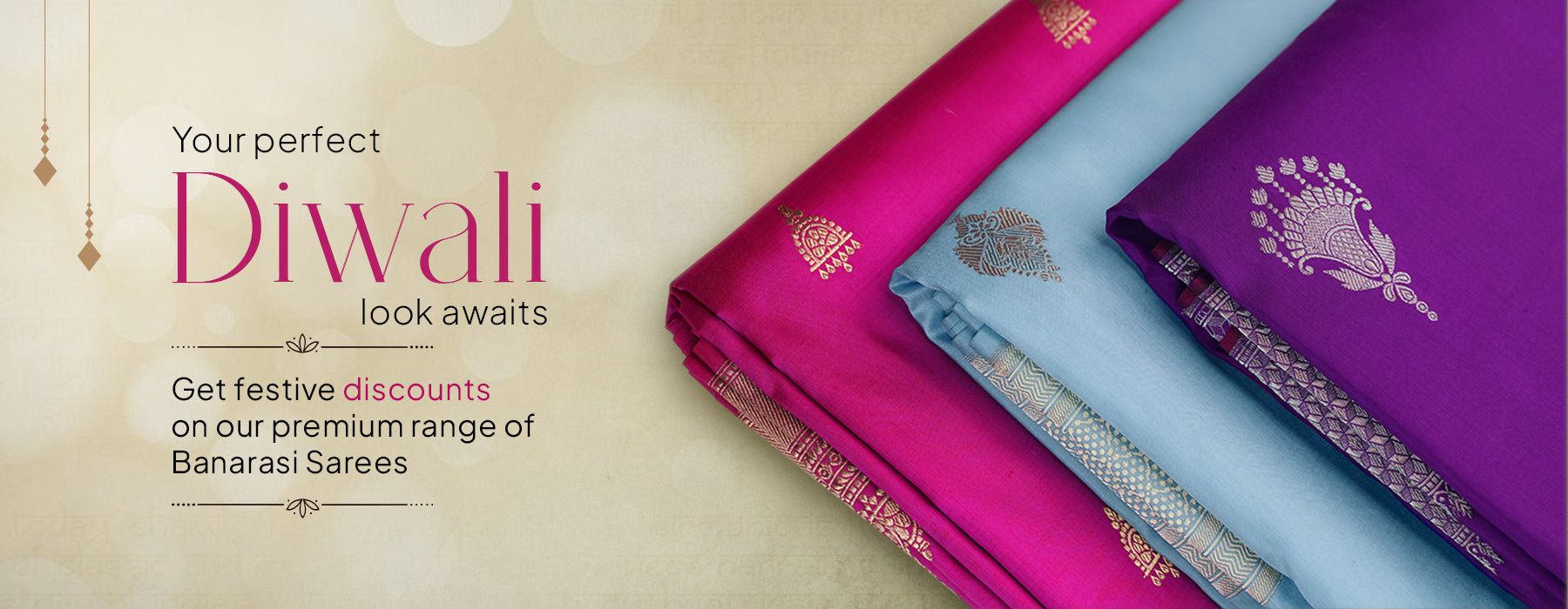 Festive discounts on premium range of Banarasi silk sarees