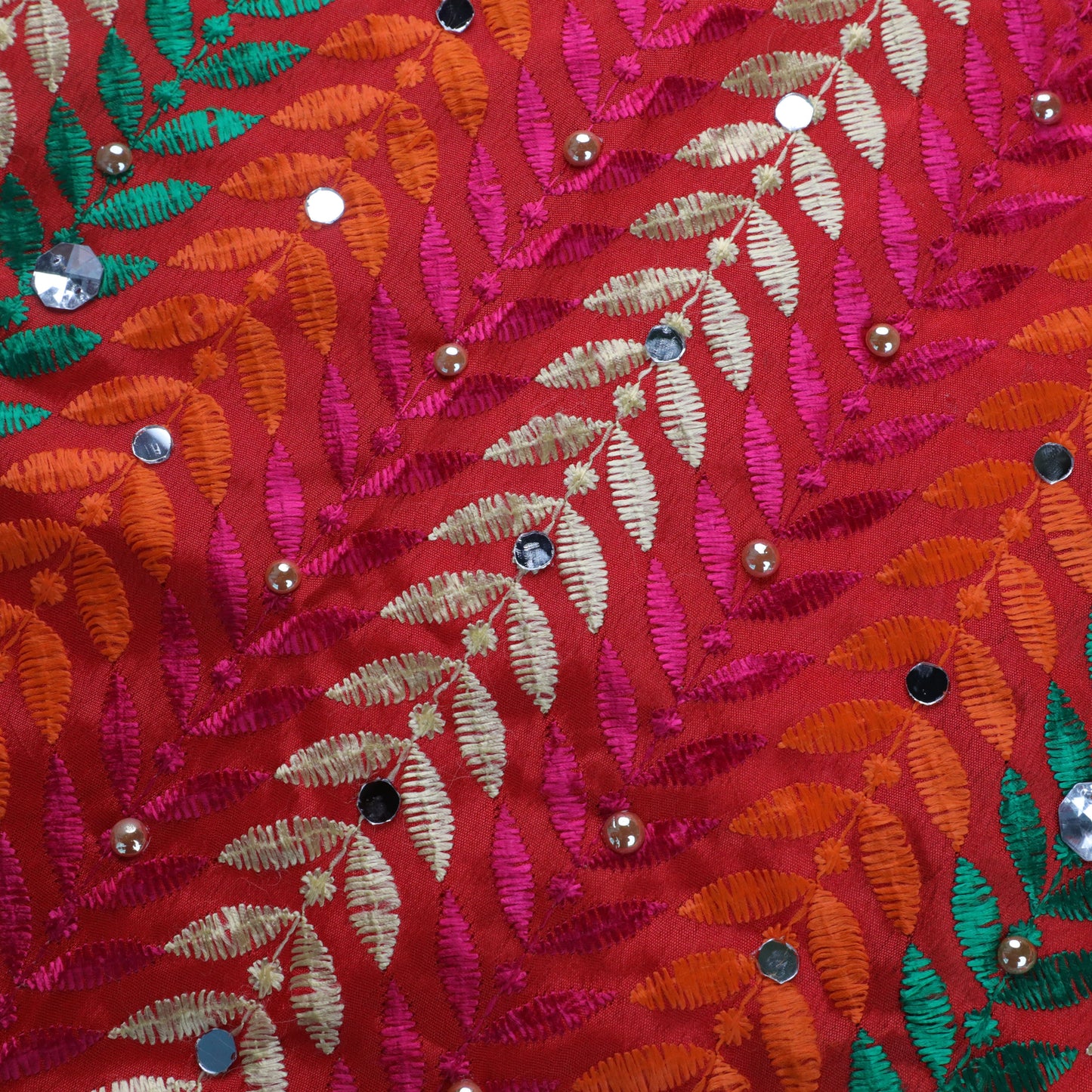 KEERTHANA – Multicoloured Phulkari Embroidered Dupatta
