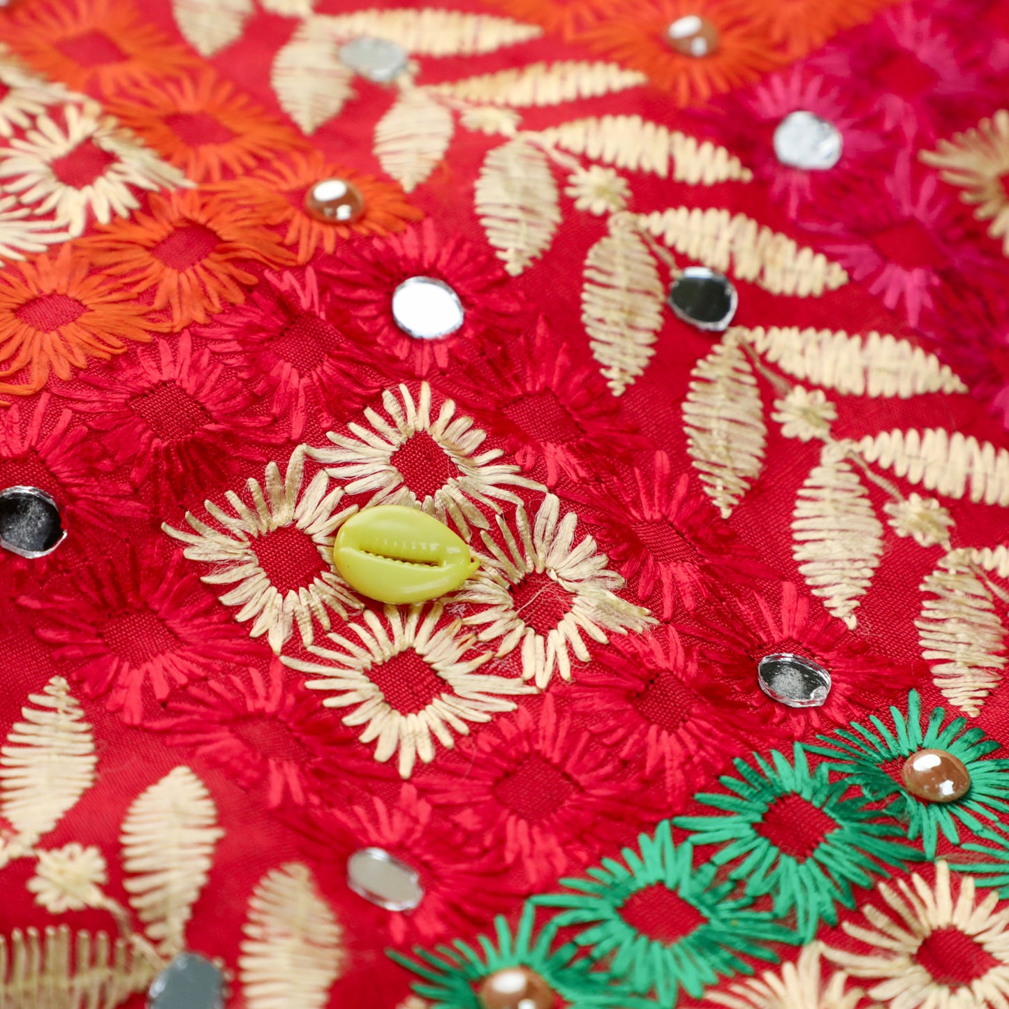 KEERTHANA – Multicoloured Phulkari Embroidered Dupatta