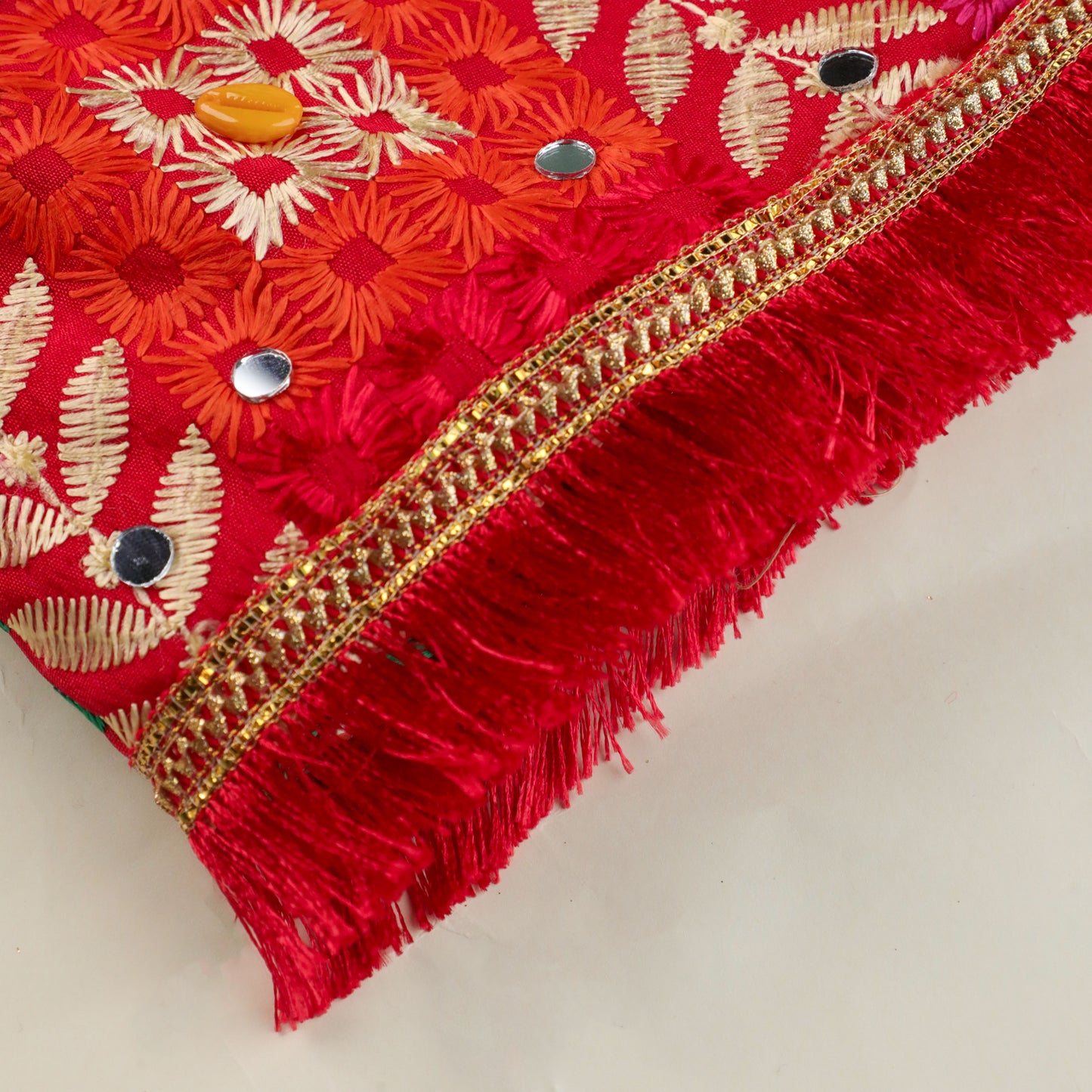 KEERTHANA – Multicoloured Phulkari Embroidered Dupatta