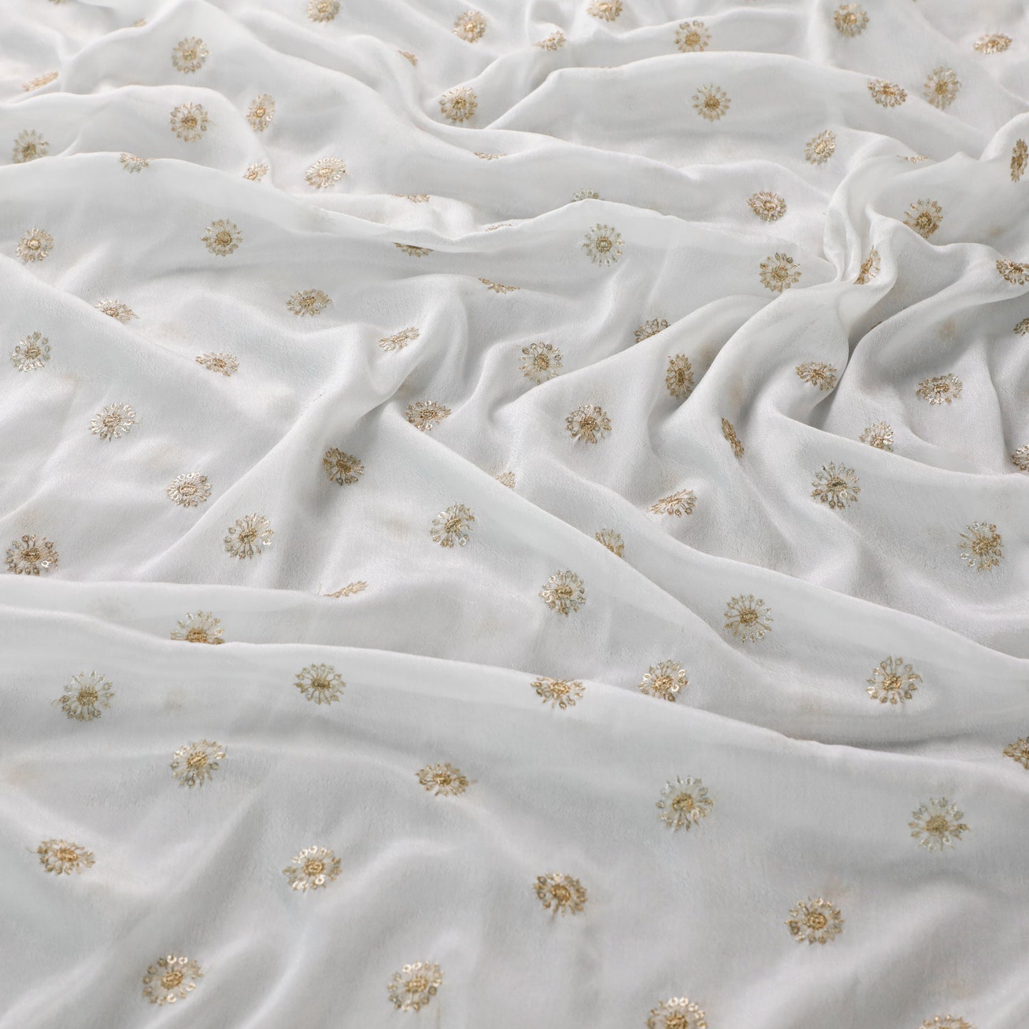 KIARA – White Chinnon Dupatta