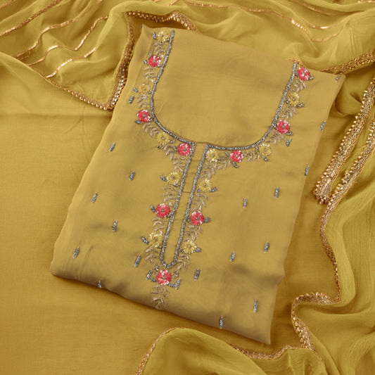 SIDHIKA - Yellow Georgette Suit Set