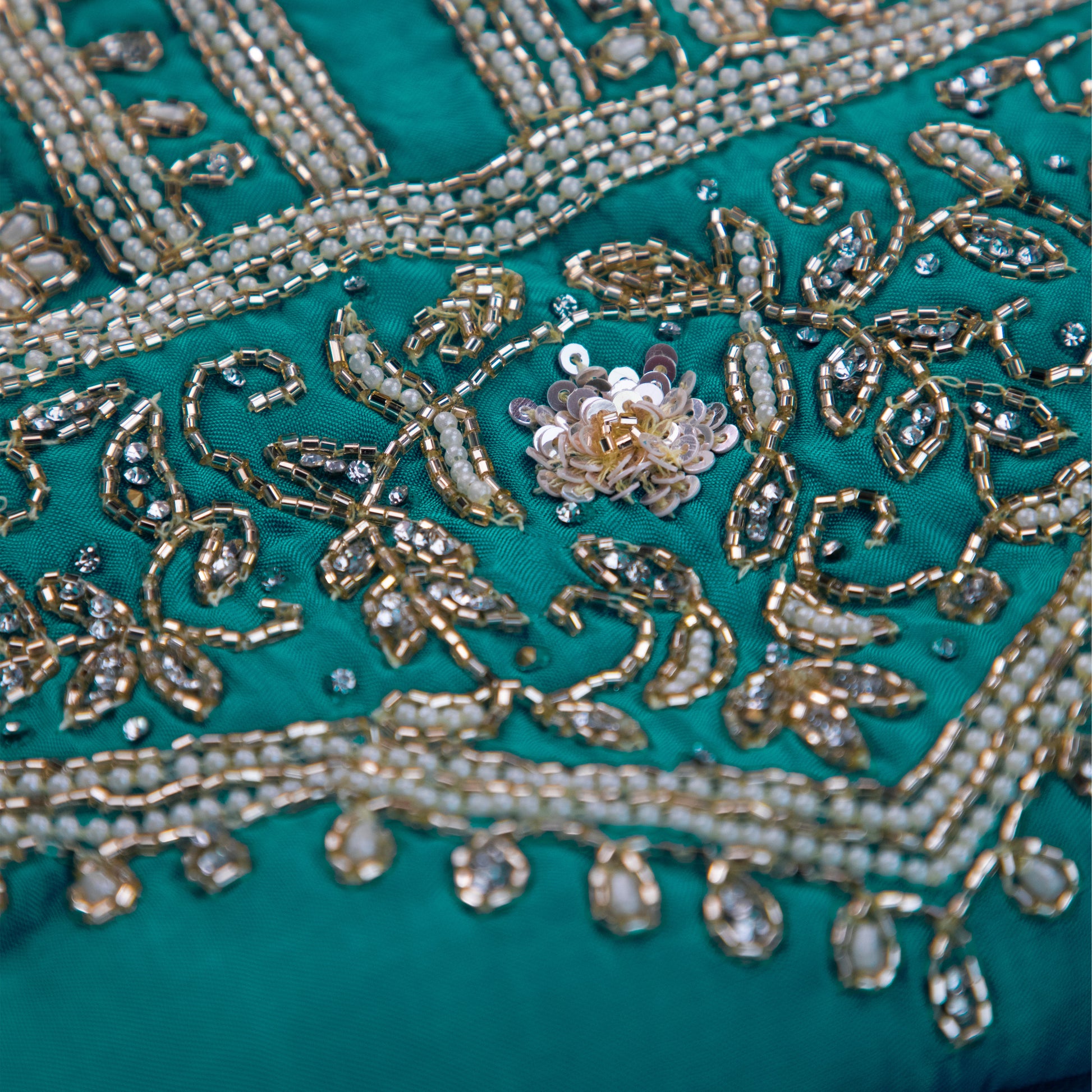 Turquoise Blue Suit Set - Dress Material