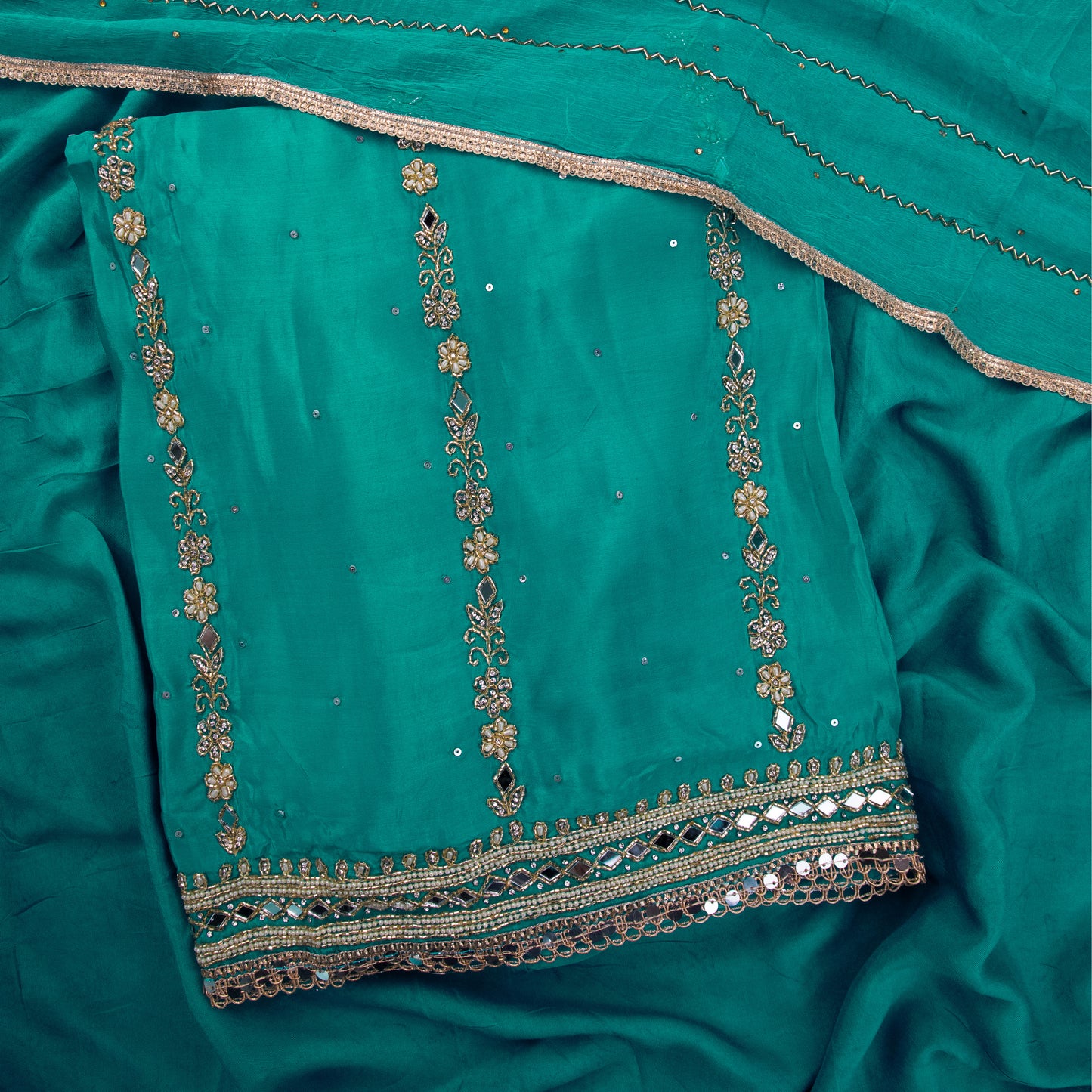 Turquoise Blue Kurta Suit Set