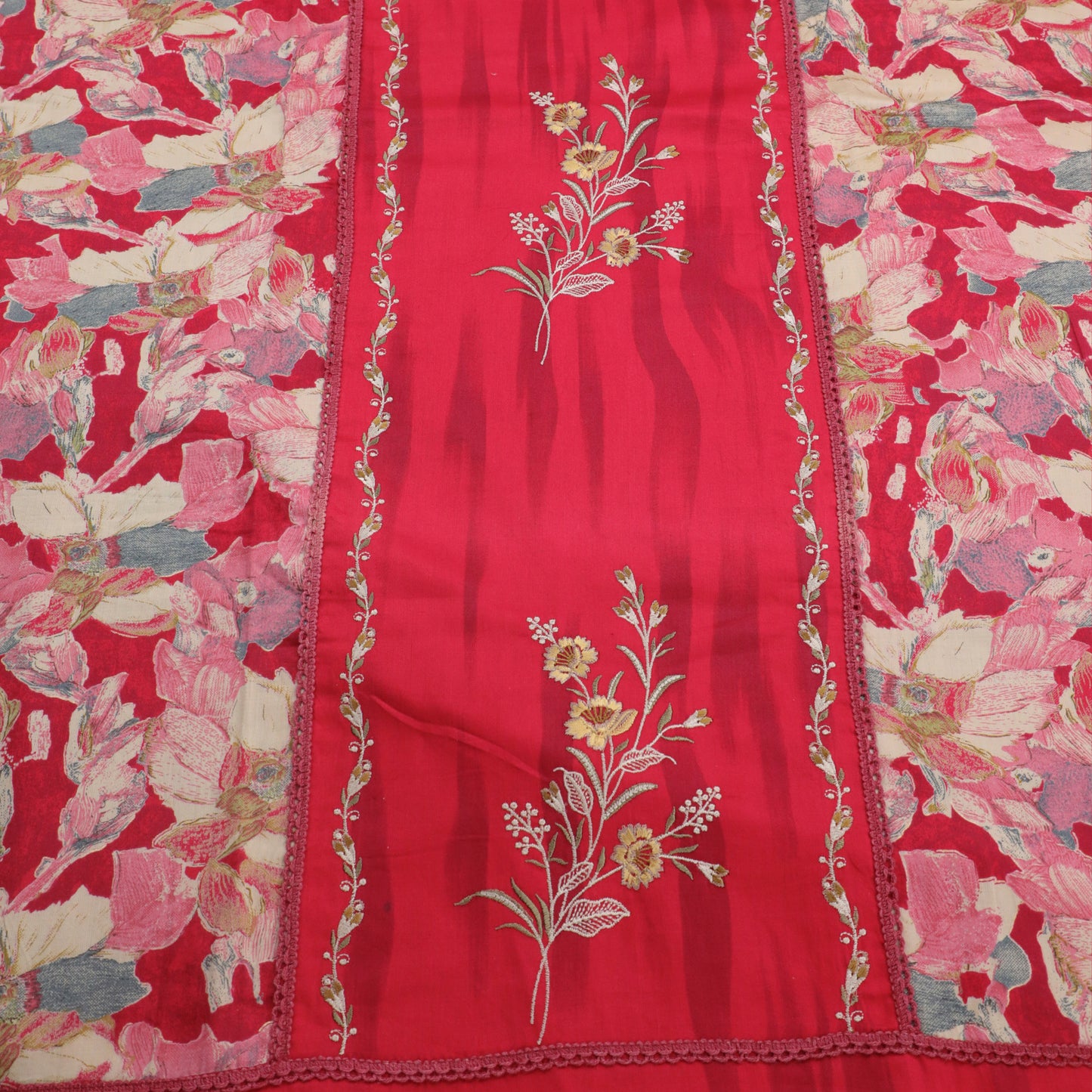 NISHIKA – Red Cotton Suit Set