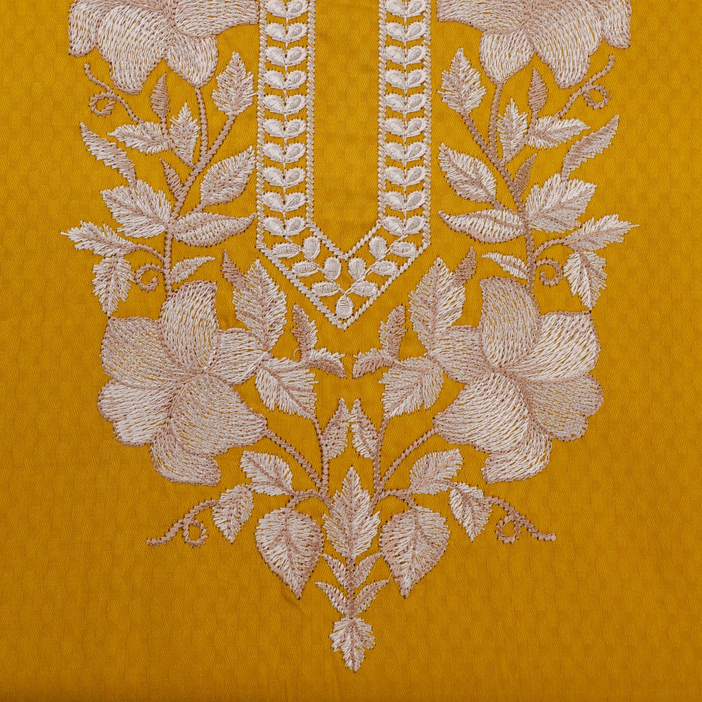 PRATHA – Mustard Yellow Cotton Suit Set