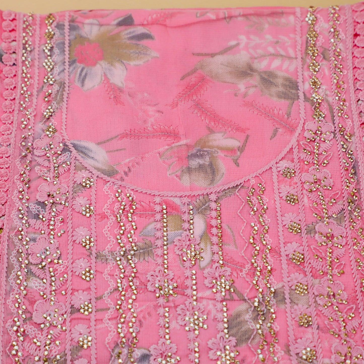 PURVA – Pink Cotton Suit Set