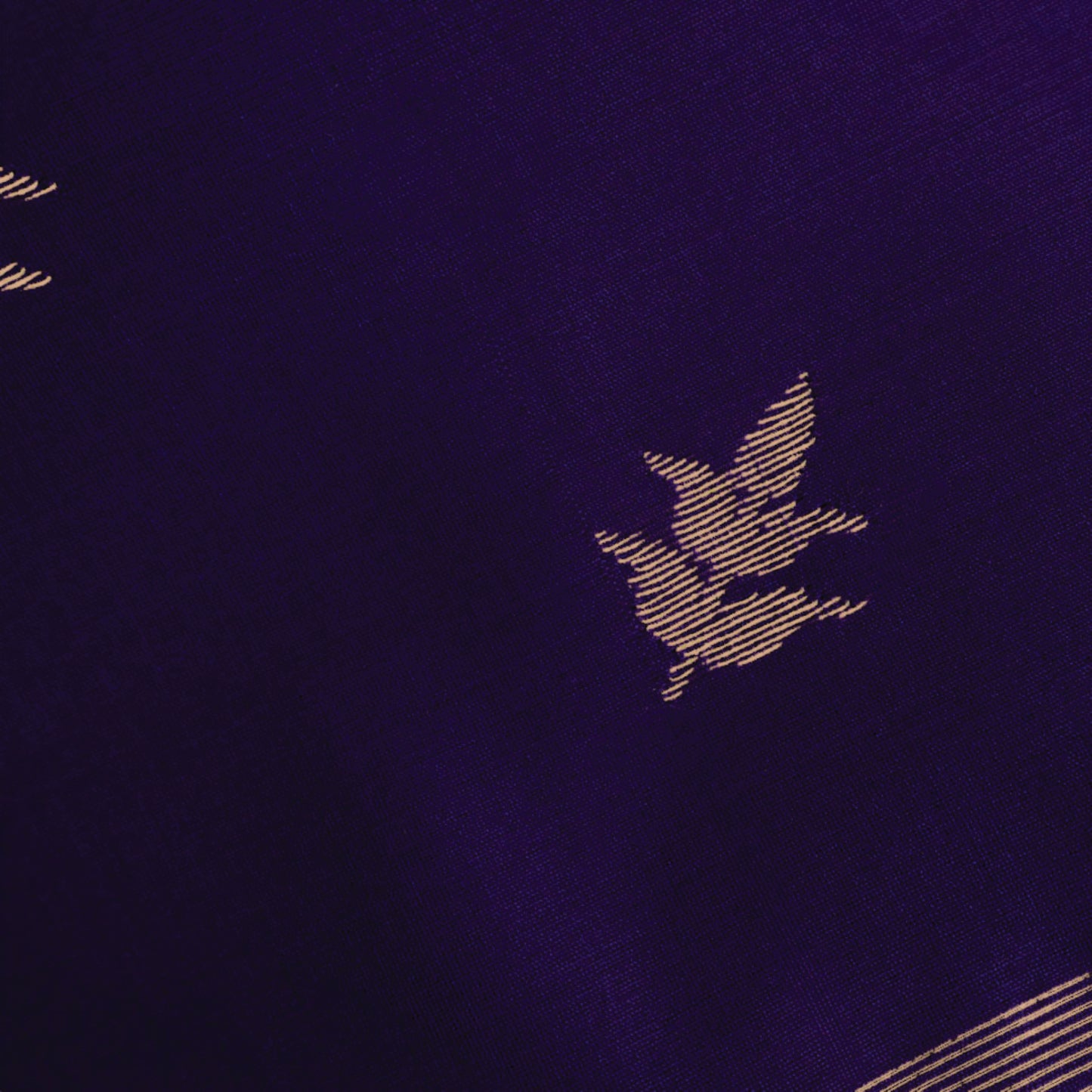 Dark Pink Colour Maheshwari Silk Saree with Leaf Motifs