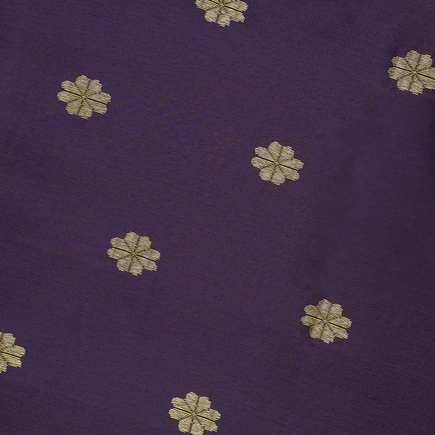 Purple Silk Maheshwari Saree with Floral Motifs