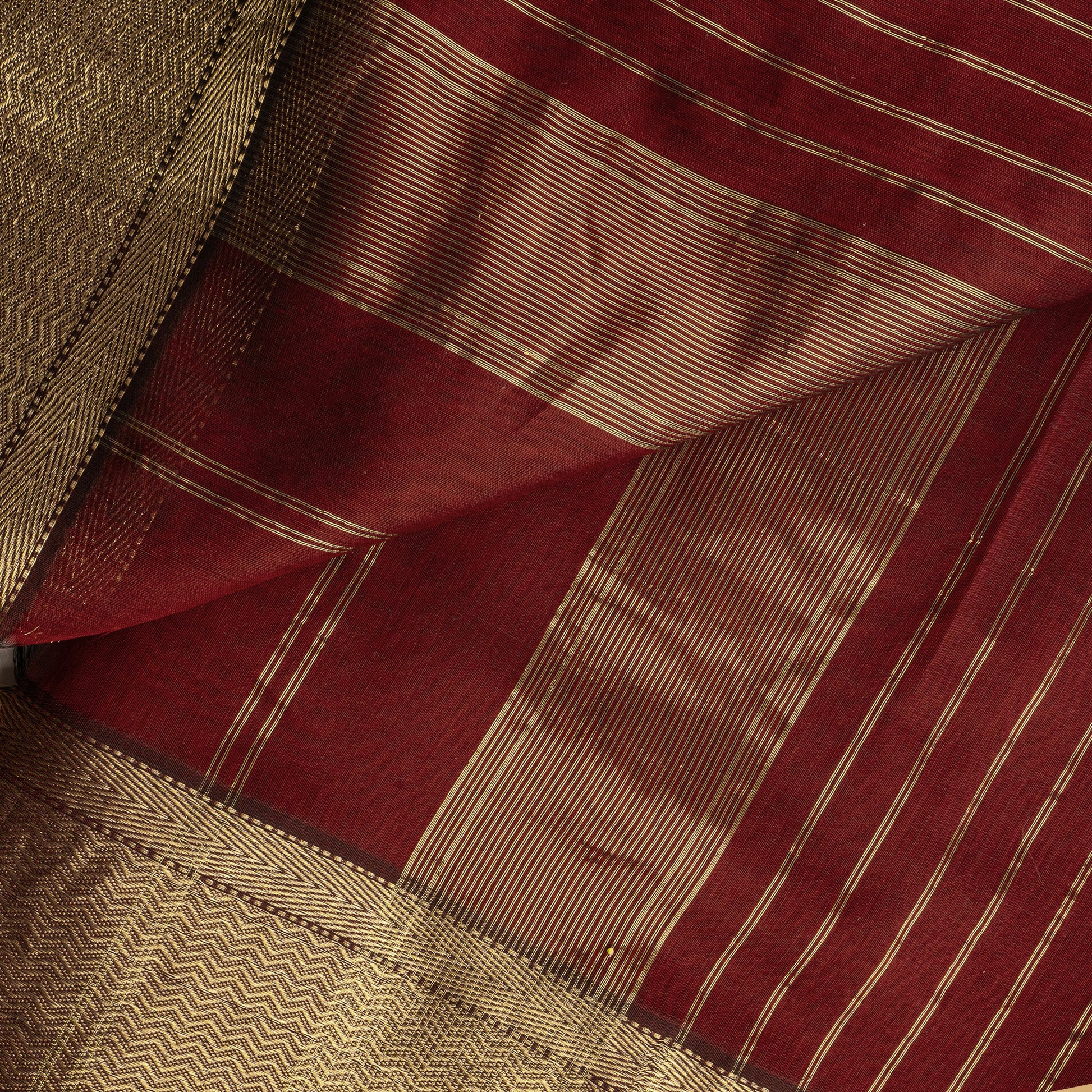 Maroon Color Maheshwari Silk Saree