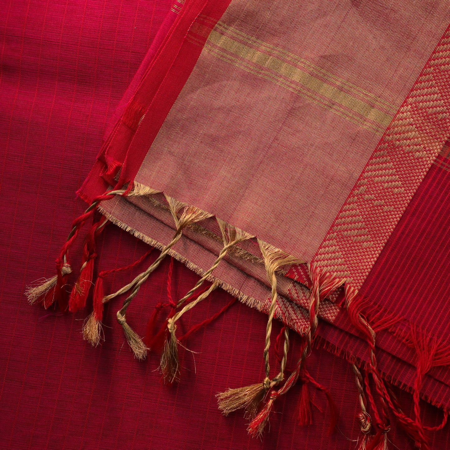 RESHMI - Pink Cotton Silk Maheshwari Saree