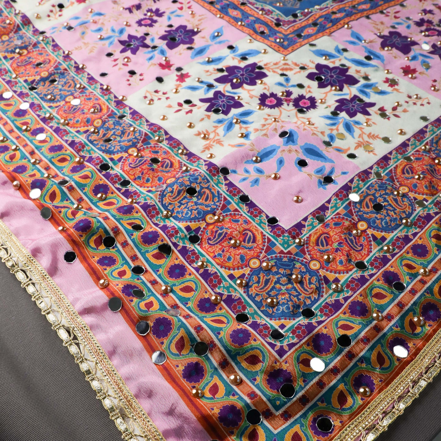RASHMI – Lavender Digital Printed Chinnon Dupatta