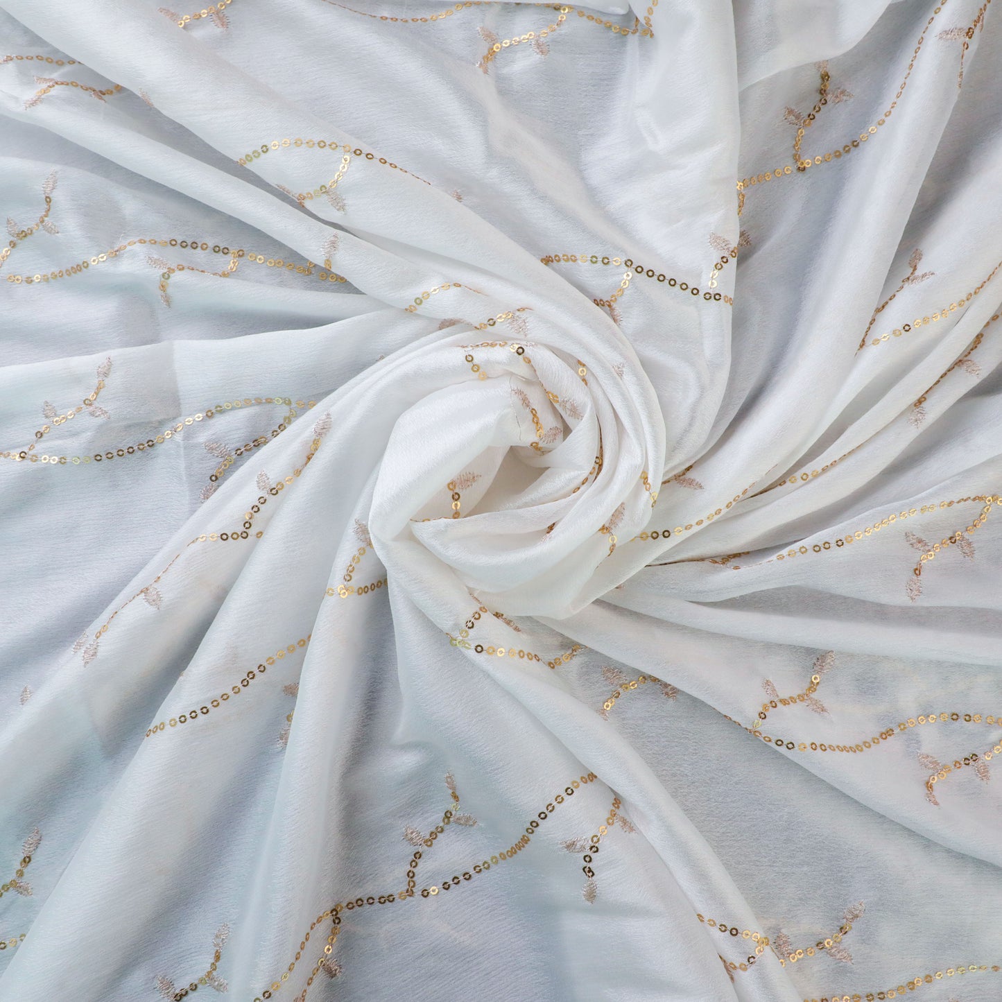 SIERA – White Chinnon Dupatta